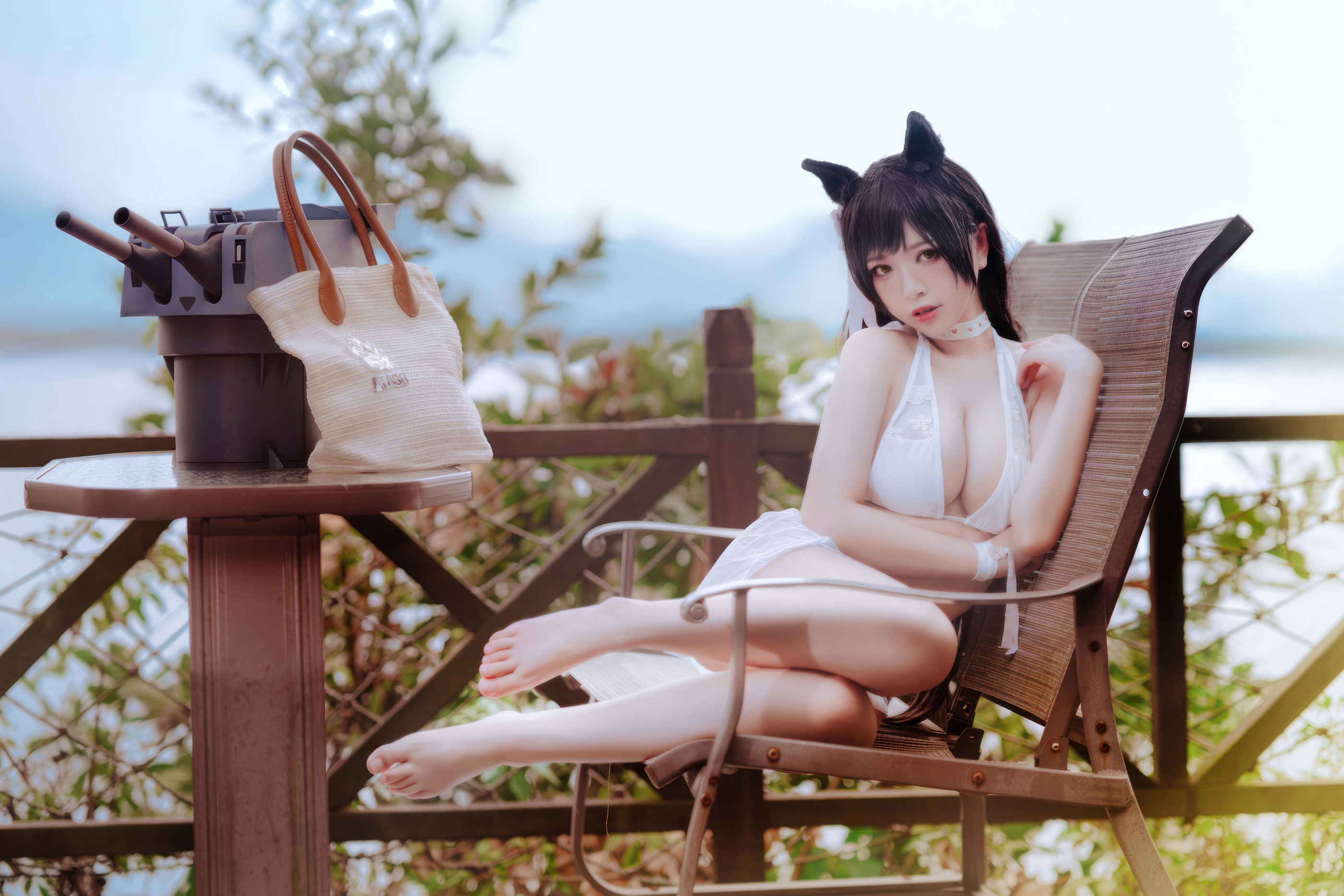 图片[1]-半半子 – NO.093 碧蓝航线 爱宕泳装[27P]-XikXak